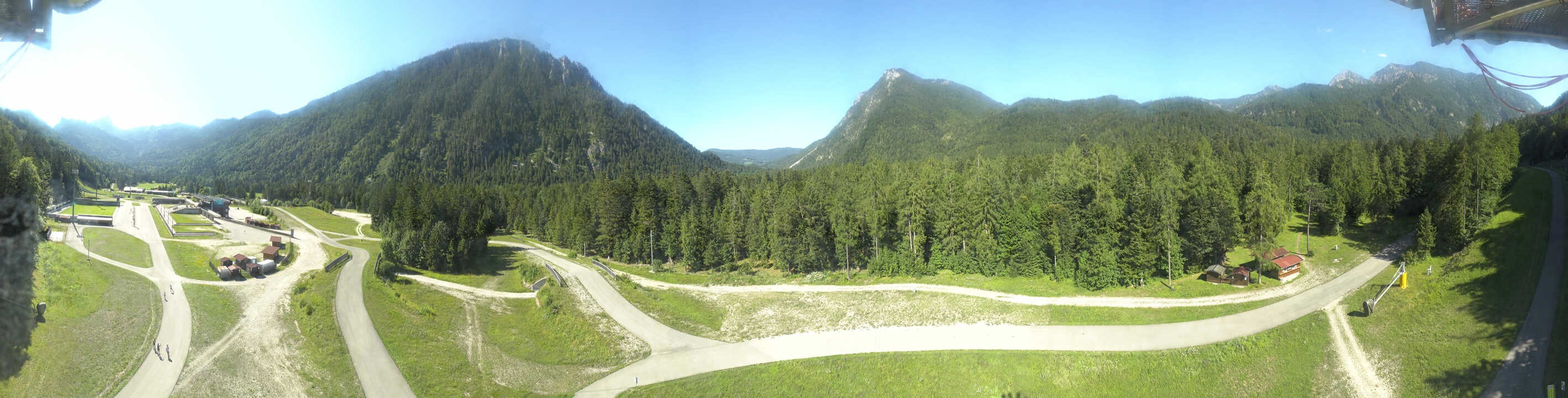 Archiv Foto Webcam Ruhpolding: Panorama Chiemgau Arena