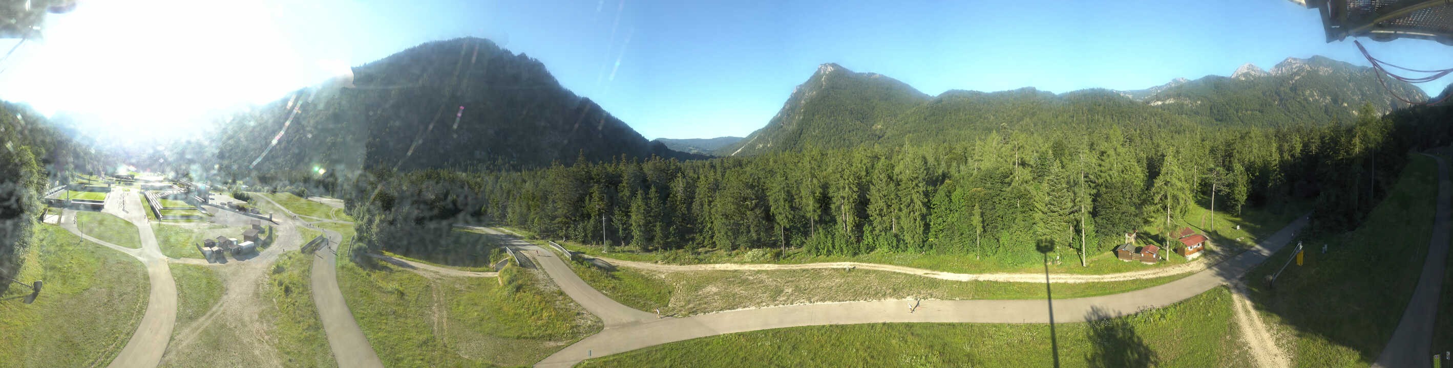 Archiv Foto Webcam Ruhpolding: Panorama Chiemgau Arena