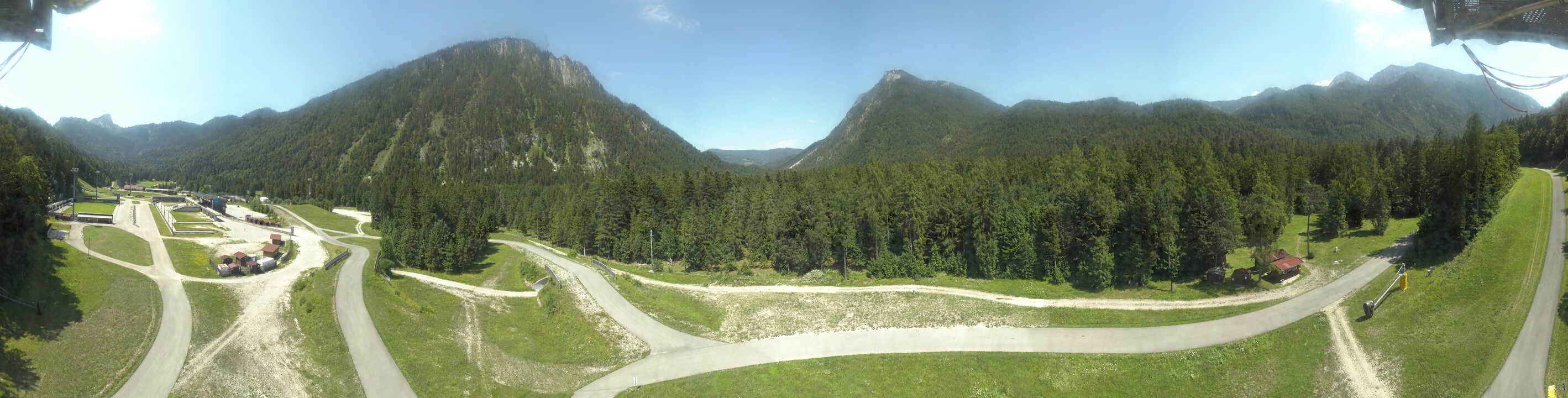 Archiv Foto Webcam Ruhpolding: Panorama Chiemgau Arena