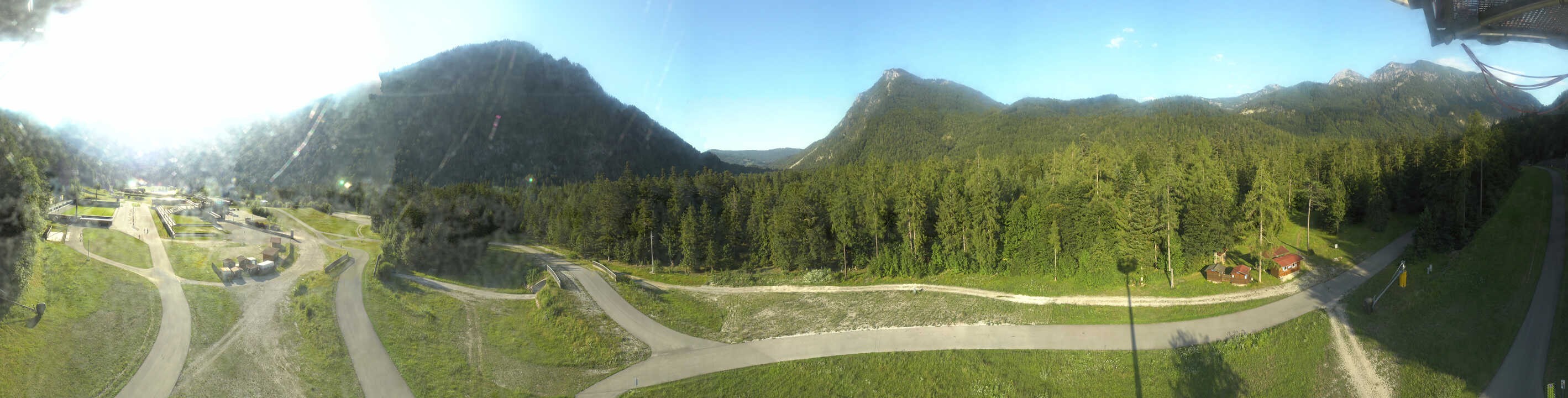 Archiv Foto Webcam Ruhpolding: Panorama Chiemgau Arena