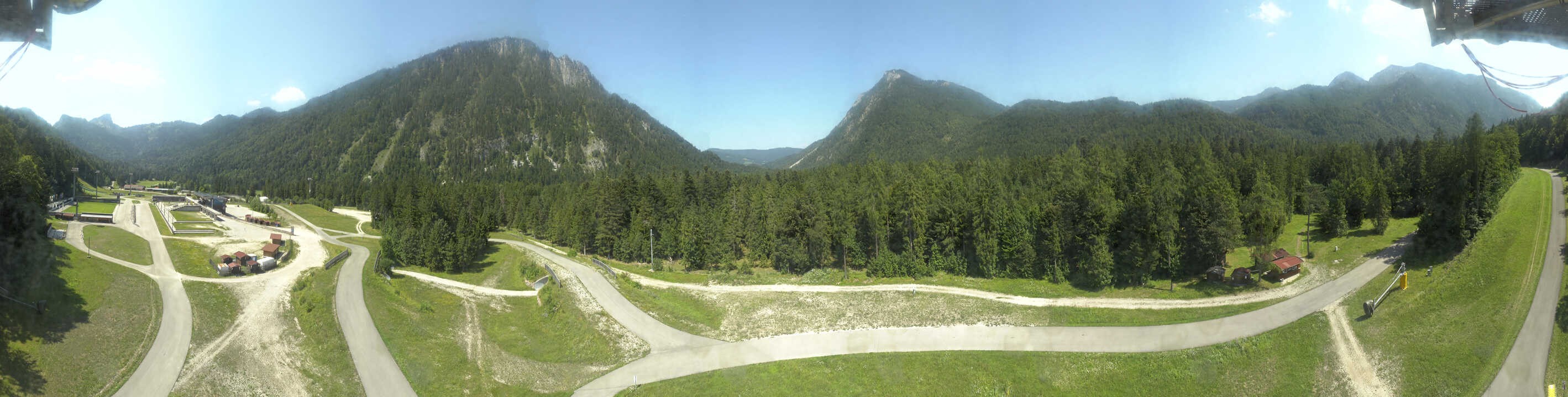 Archiv Foto Webcam Ruhpolding: Panorama Chiemgau Arena