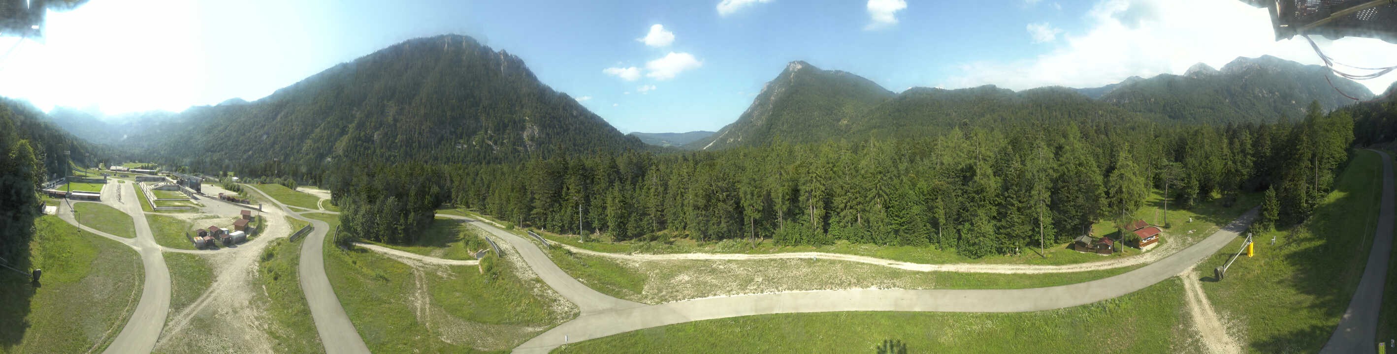 Archiv Foto Webcam Ruhpolding: Panorama Chiemgau Arena