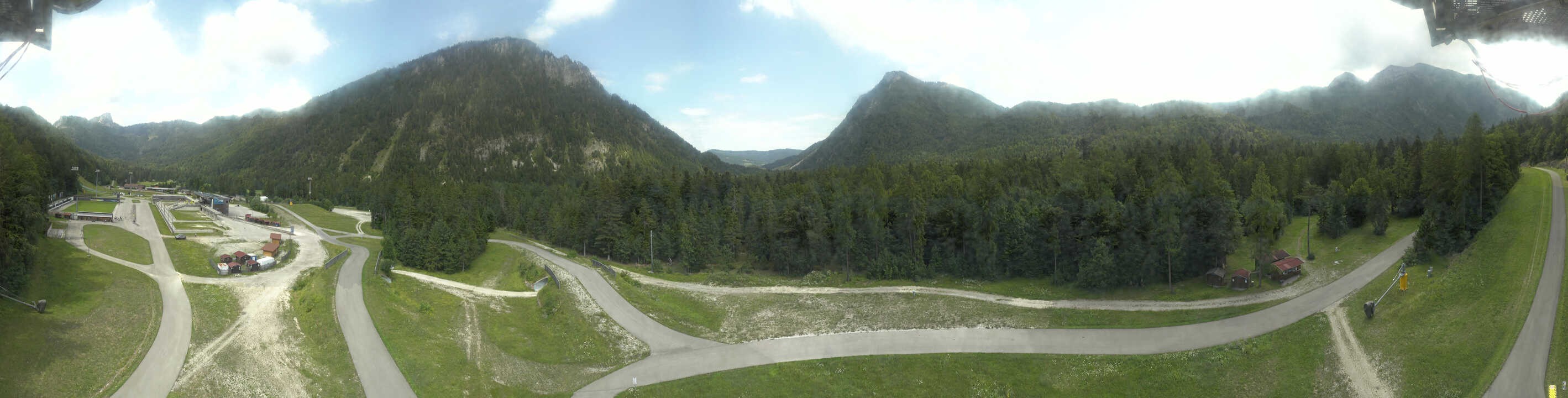 Archiv Foto Webcam Ruhpolding: Panorama Chiemgau Arena