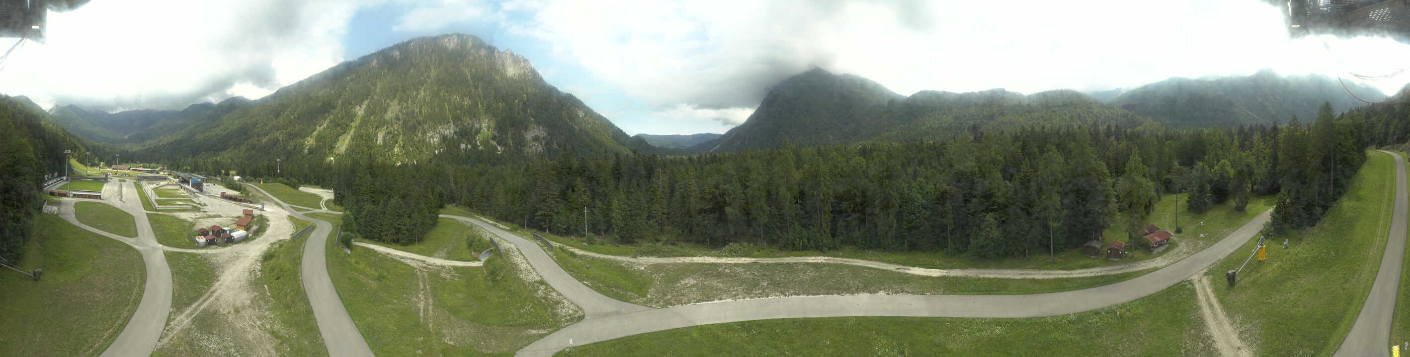 Archiv Foto Webcam Ruhpolding: Panorama Chiemgau Arena