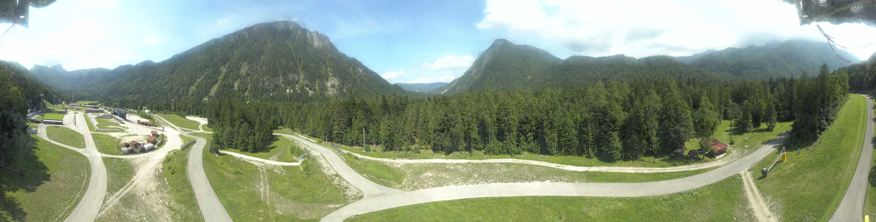 Archiv Foto Webcam Ruhpolding: Panorama Chiemgau Arena
