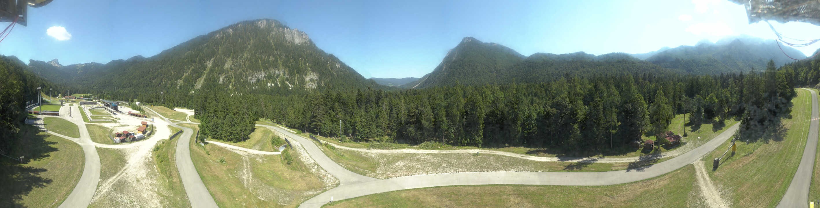Archiv Foto Webcam Ruhpolding: Panorama Chiemgau Arena