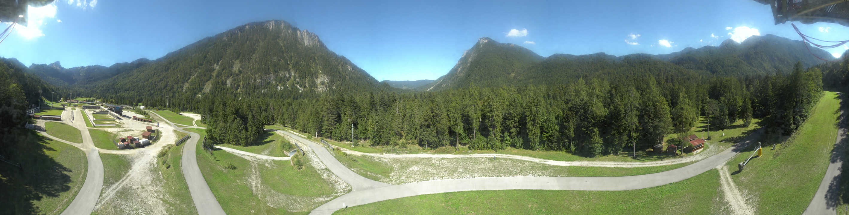 Archiv Foto Webcam Ruhpolding: Panorama Chiemgau Arena