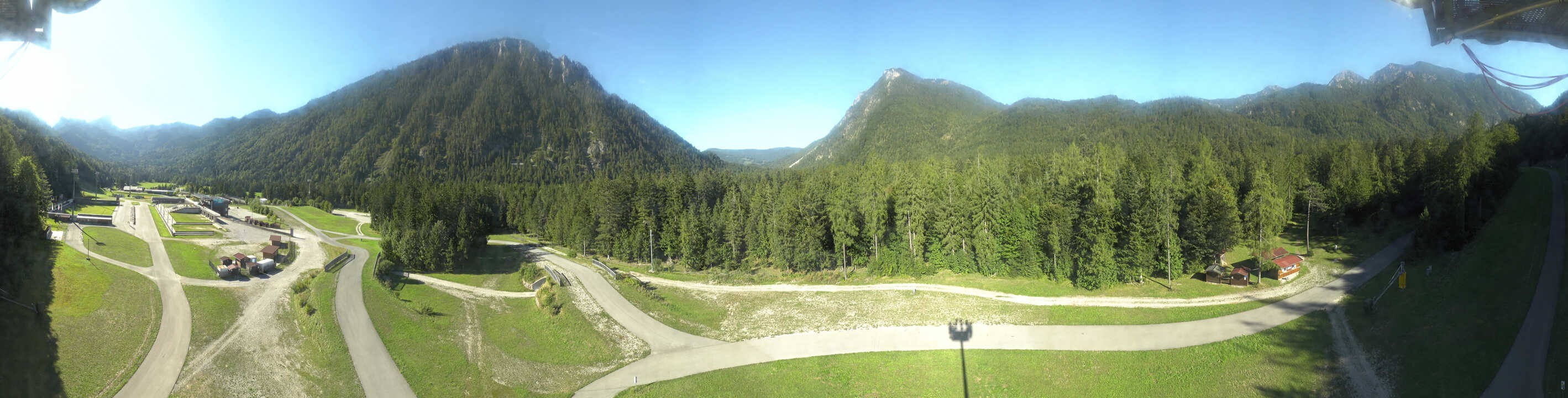 Archiv Foto Webcam Ruhpolding: Panorama Chiemgau Arena