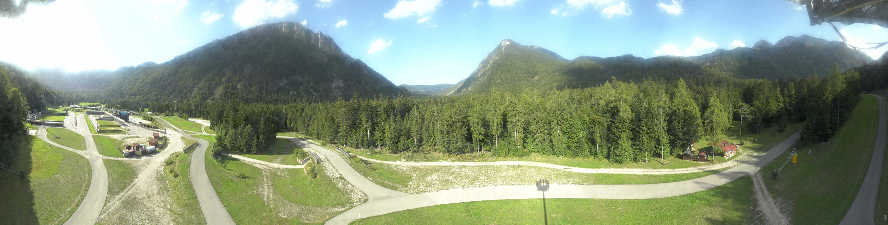 Archiv Foto Webcam Ruhpolding: Panorama Chiemgau Arena