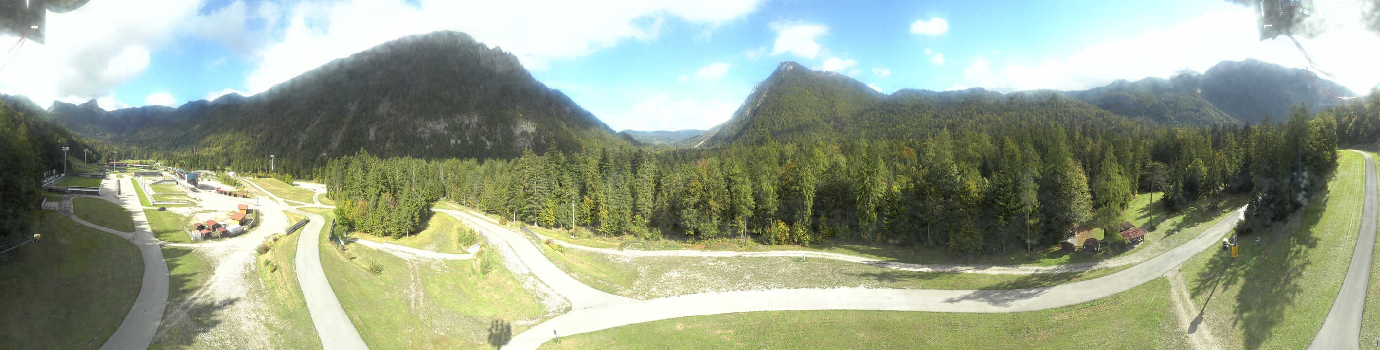 Archiv Foto Webcam Ruhpolding: Panorama Chiemgau Arena