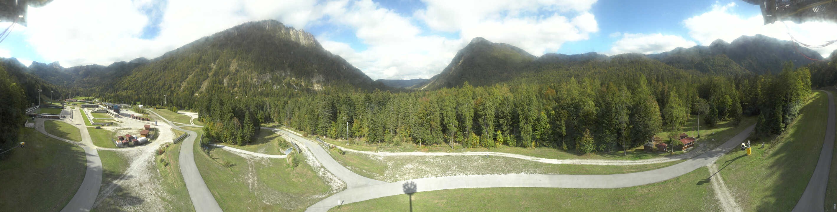 Archiv Foto Webcam Ruhpolding: Panorama Chiemgau Arena