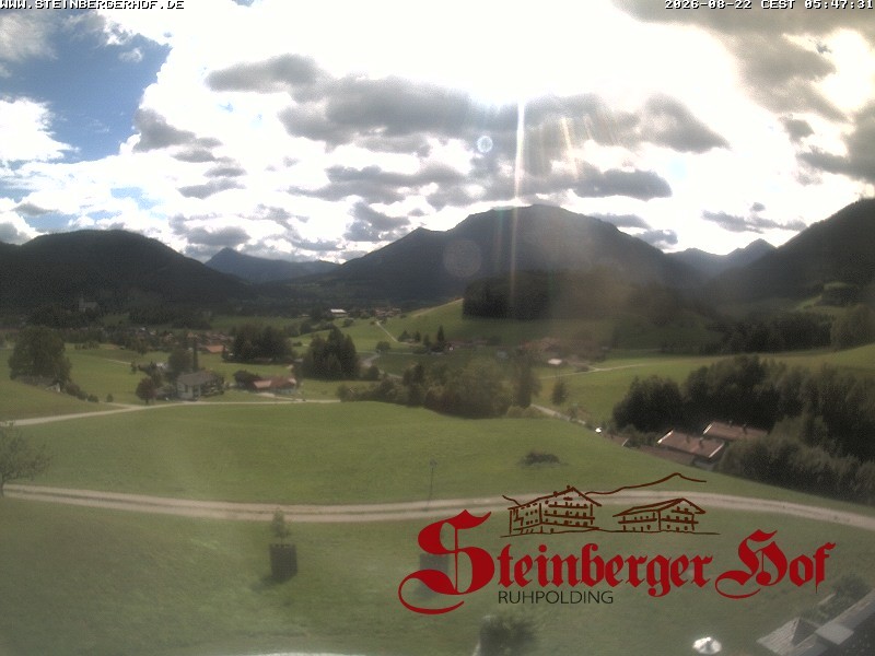 Archiv Foto Webcam Ruhpolding: Gästehaus Steinberger Hof