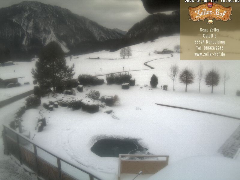 Archiv Foto Webcam Ruhpolding: Blick vom Zeller Hof