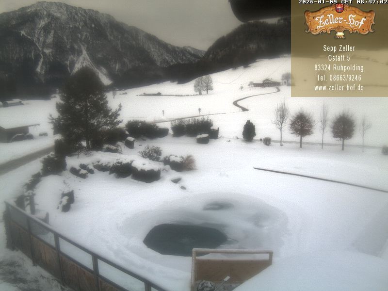 Archiv Foto Webcam Ruhpolding: Blick vom Zeller Hof