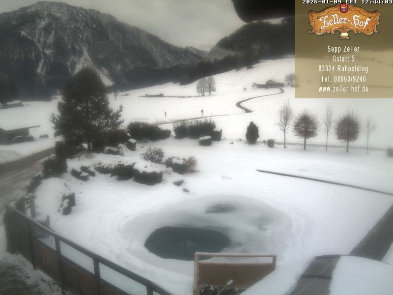 Archiv Foto Webcam Ruhpolding: Blick vom Zeller Hof
