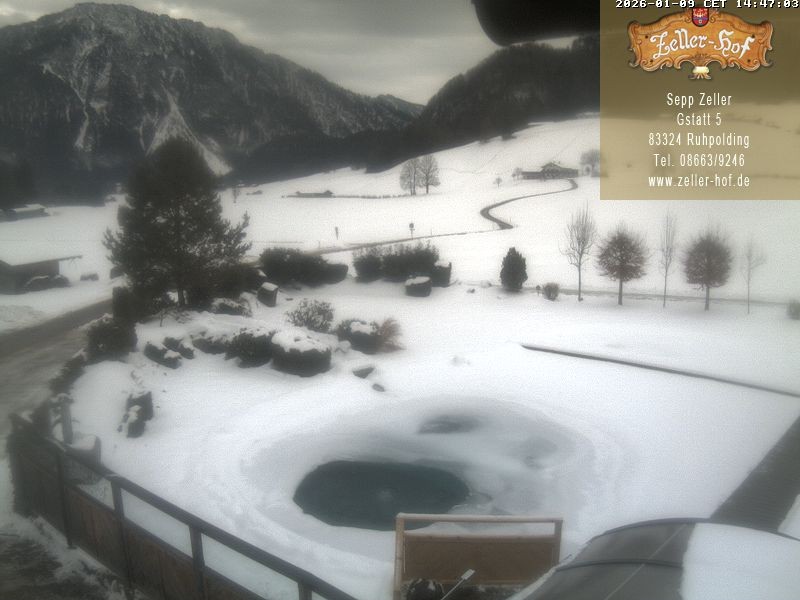 Archiv Foto Webcam Ruhpolding: Blick vom Zeller Hof