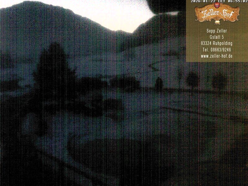 Archiv Foto Webcam Ruhpolding: Blick vom Zeller Hof