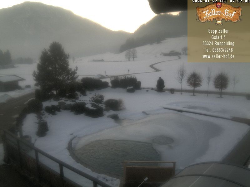 Archiv Foto Webcam Ruhpolding: Blick vom Zeller Hof