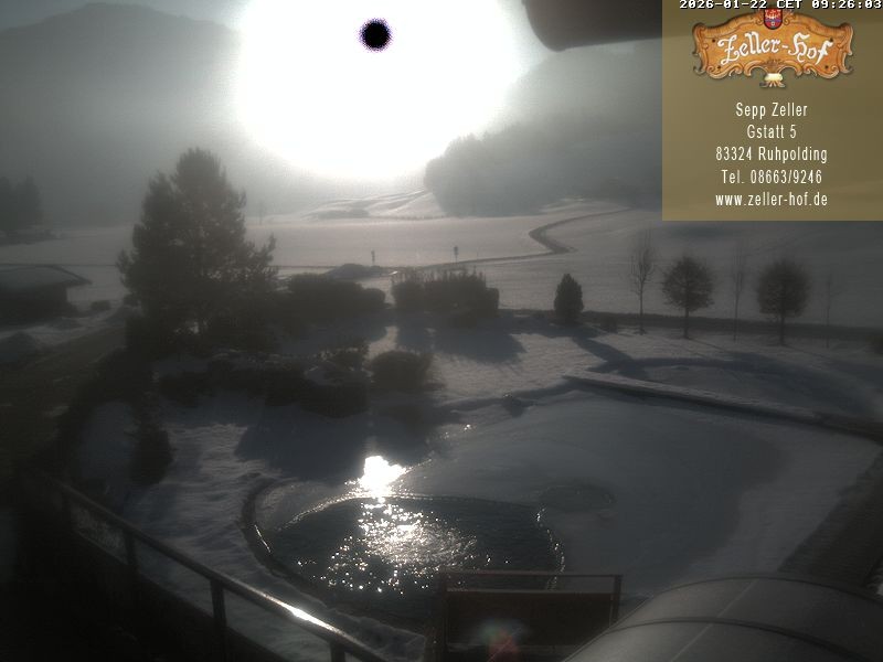 Archiv Foto Webcam Ruhpolding: Blick vom Zeller Hof