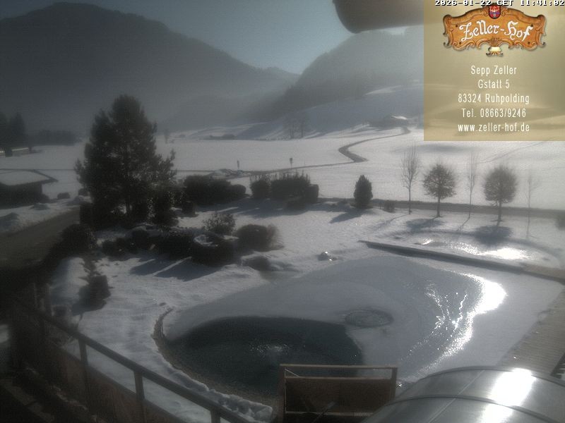 Archiv Foto Webcam Ruhpolding: Blick vom Zeller Hof