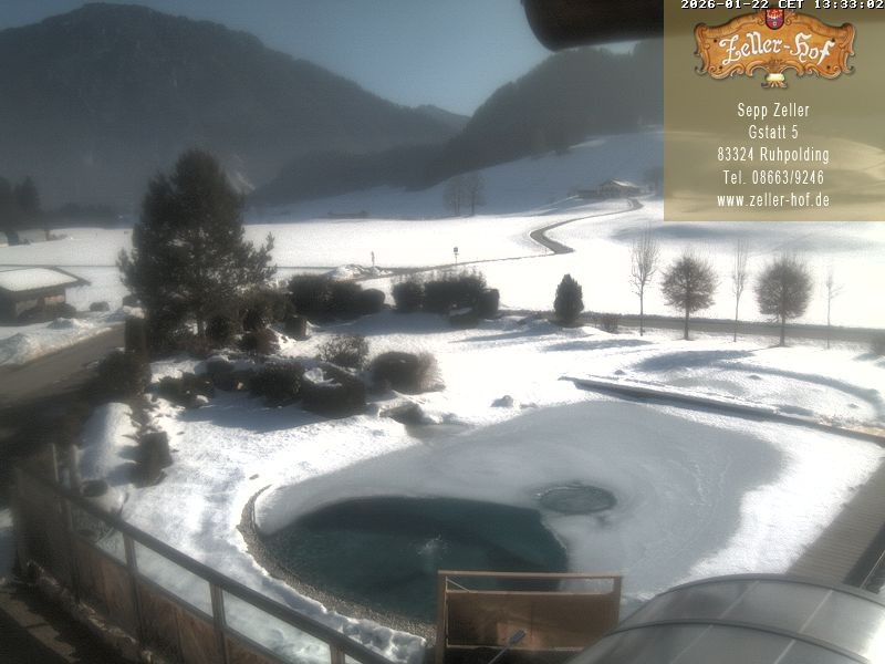 Archiv Foto Webcam Ruhpolding: Blick vom Zeller Hof