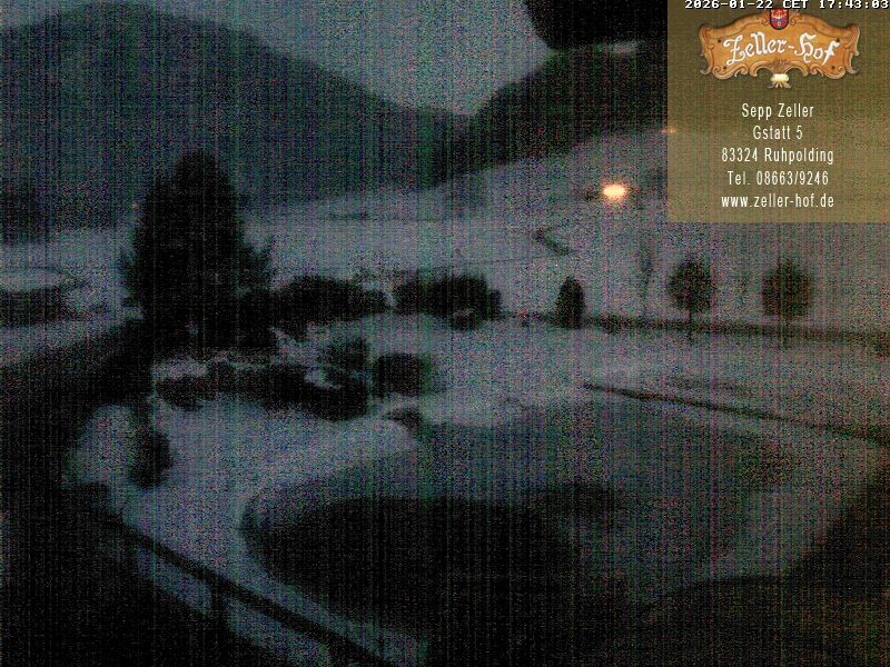 Archiv Foto Webcam Ruhpolding: Blick vom Zeller Hof
