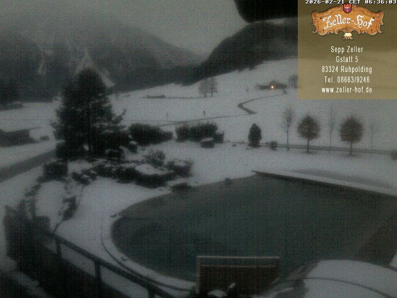 Archiv Foto Webcam Ruhpolding: Blick vom Zeller Hof