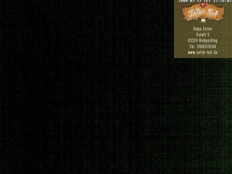 Archiv Foto Webcam Ruhpolding: Blick vom Zeller Hof