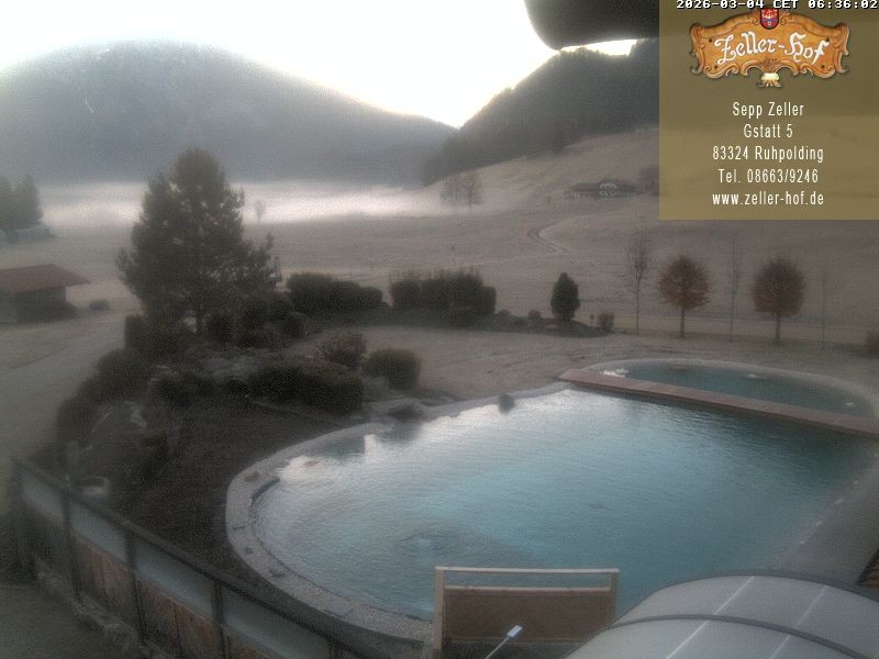 Archiv Foto Webcam Ruhpolding: Blick vom Zeller Hof