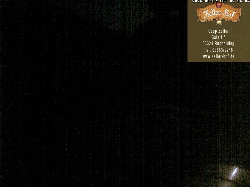 Archiv Foto Webcam Ruhpolding: Blick vom Zeller Hof