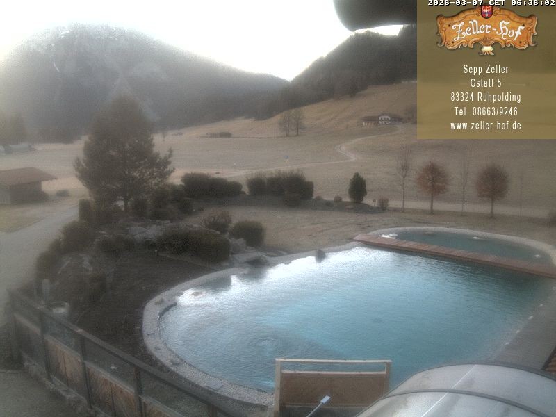 Archiv Foto Webcam Ruhpolding: Blick vom Zeller Hof