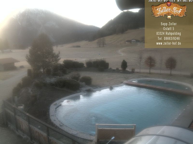 Archiv Foto Webcam Ruhpolding: Blick vom Zeller Hof