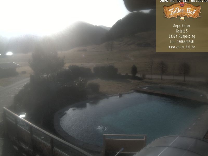 Archiv Foto Webcam Ruhpolding: Blick vom Zeller Hof