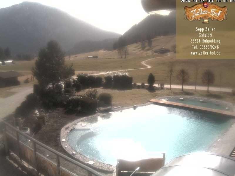 Archiv Foto Webcam Ruhpolding: Blick vom Zeller Hof