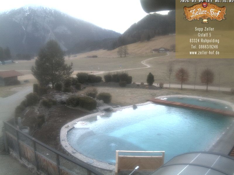 Archiv Foto Webcam Ruhpolding: Blick vom Zeller Hof