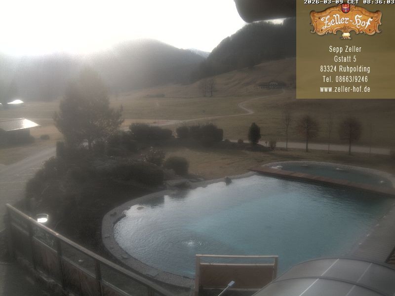 Archiv Foto Webcam Ruhpolding: Blick vom Zeller Hof