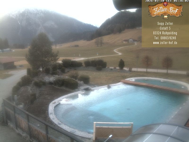 Archiv Foto Webcam Ruhpolding: Blick vom Zeller Hof