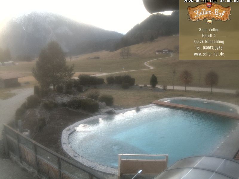 Archiv Foto Webcam Ruhpolding: Blick vom Zeller Hof