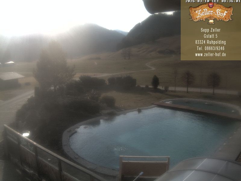 Archiv Foto Webcam Ruhpolding: Blick vom Zeller Hof