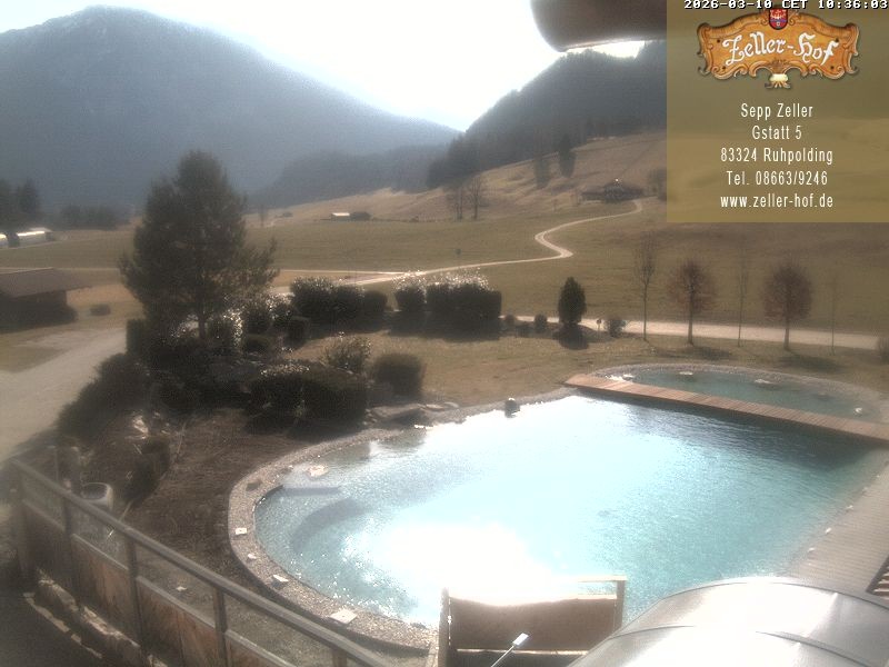 Archiv Foto Webcam Ruhpolding: Blick vom Zeller Hof