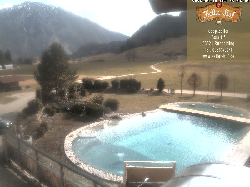 Archiv Foto Webcam Ruhpolding: Blick vom Zeller Hof