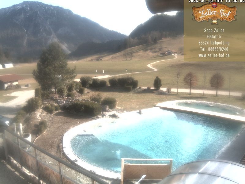 Archiv Foto Webcam Ruhpolding: Blick vom Zeller Hof