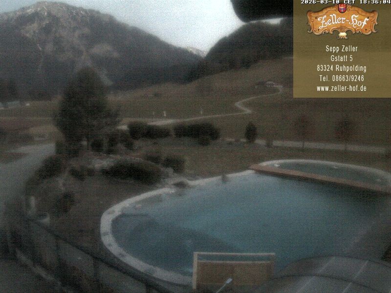 Archiv Foto Webcam Ruhpolding: Blick vom Zeller Hof