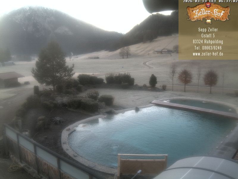 Archiv Foto Webcam Ruhpolding: Blick vom Zeller Hof