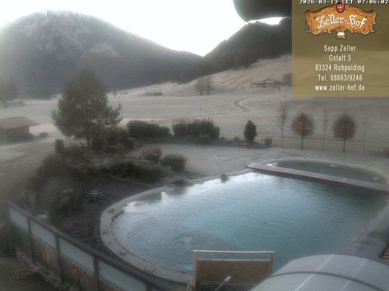 Archiv Foto Webcam Ruhpolding: Blick vom Zeller Hof