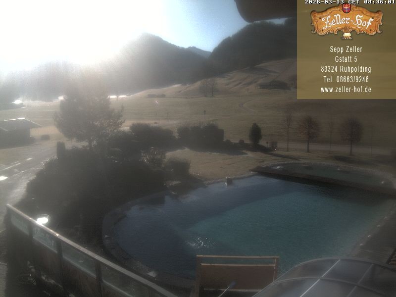 Archiv Foto Webcam Ruhpolding: Blick vom Zeller Hof