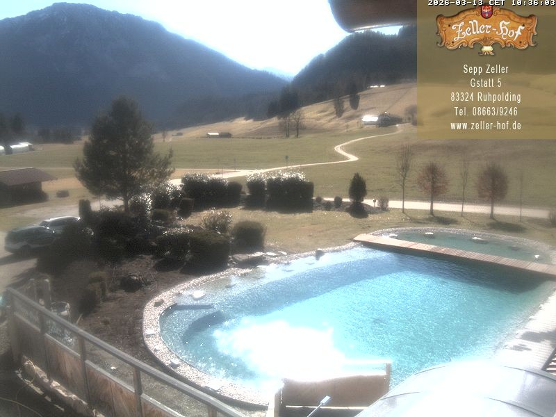 Archiv Foto Webcam Ruhpolding: Blick vom Zeller Hof