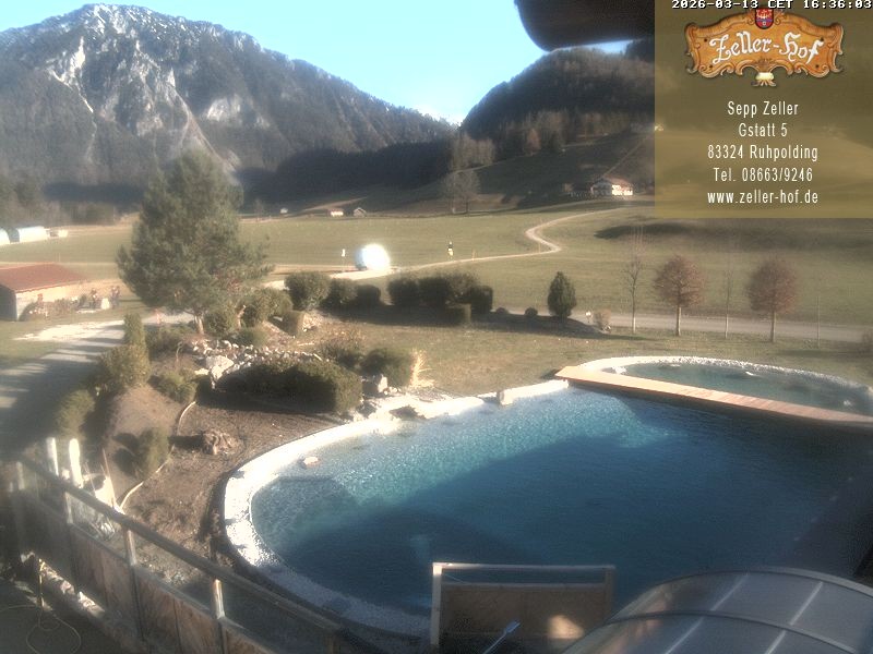 Archiv Foto Webcam Ruhpolding: Blick vom Zeller Hof