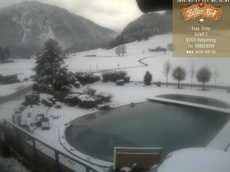 Archiv Foto Webcam Ruhpolding: Blick vom Zeller Hof