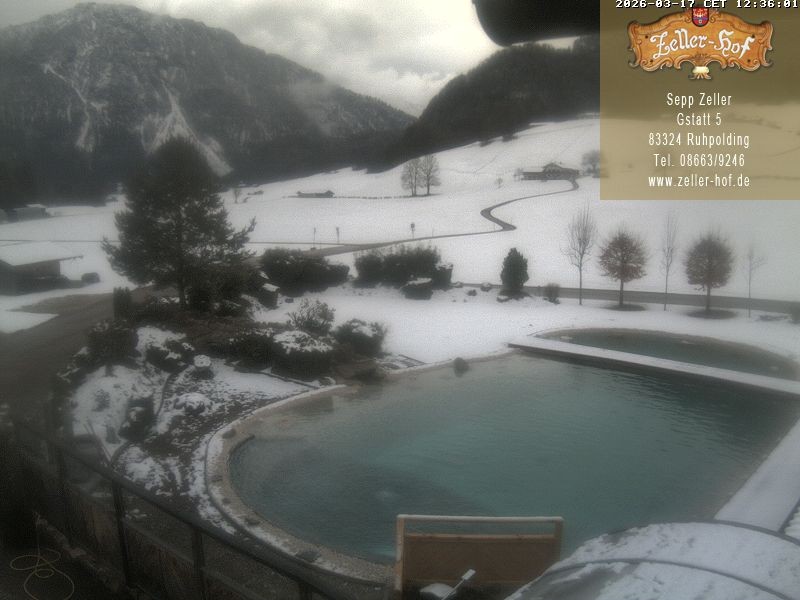 Archiv Foto Webcam Ruhpolding: Blick vom Zeller Hof